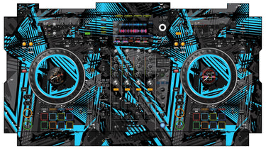 Pioneer DJ XDJ XZ Skin Ridge Blue Light